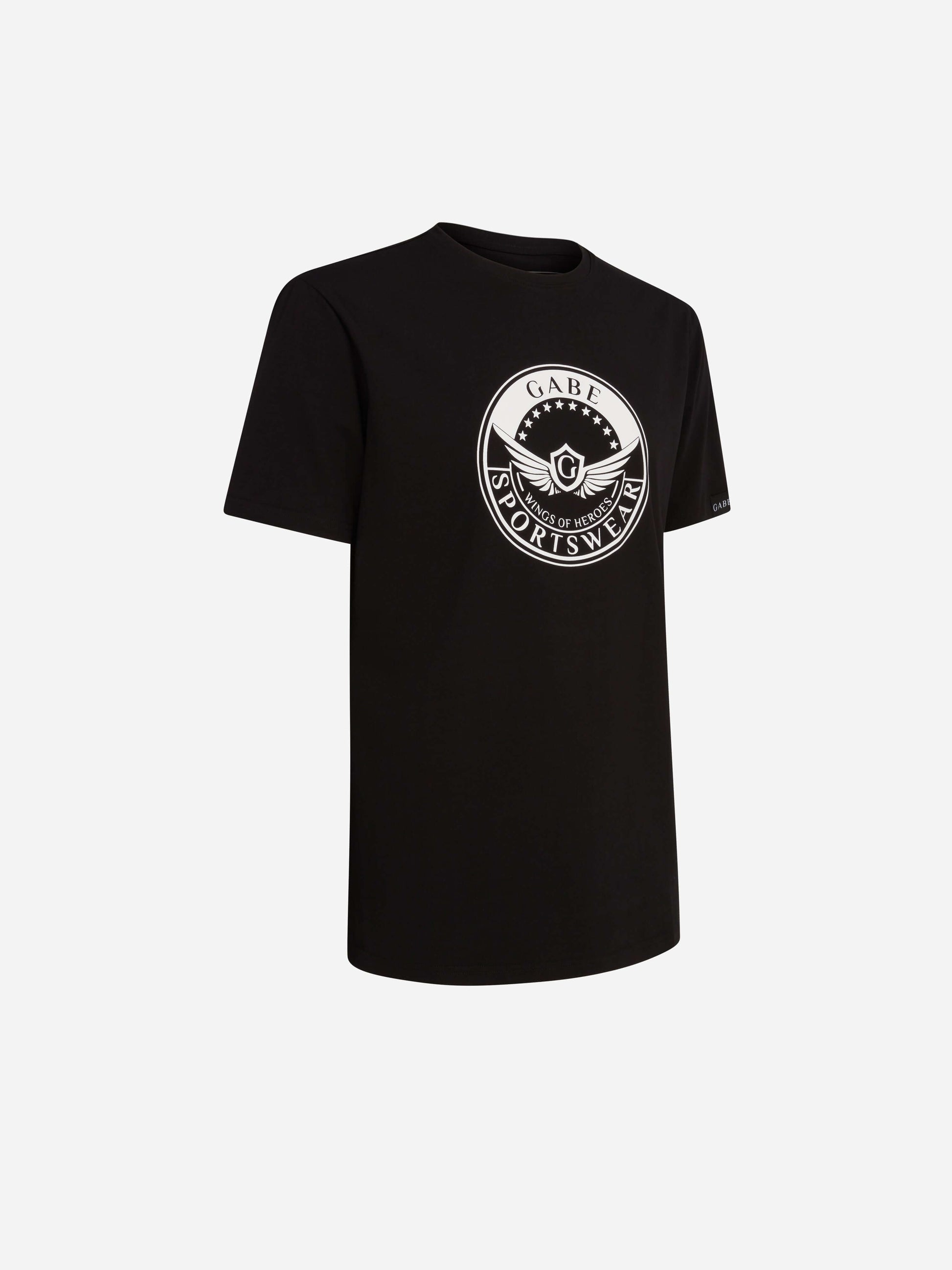 Gabe Badge T-shirt Black Angle