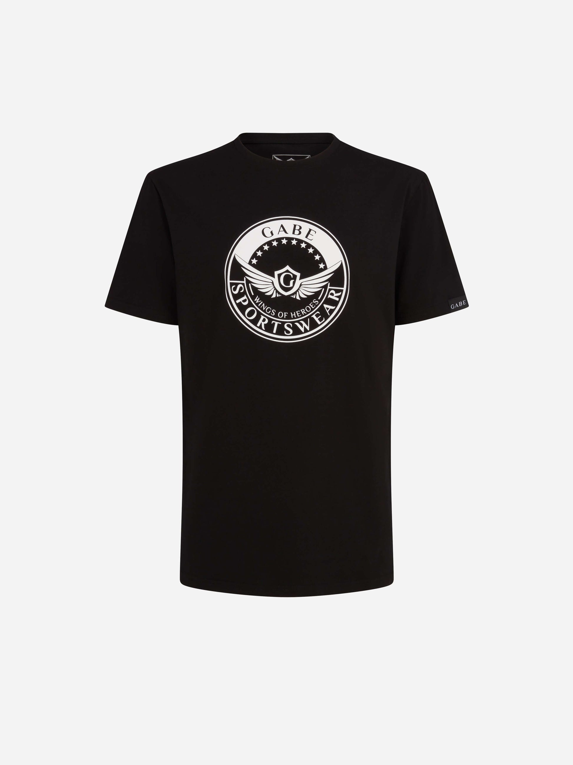 Gabe Badge T-shirt Black Front