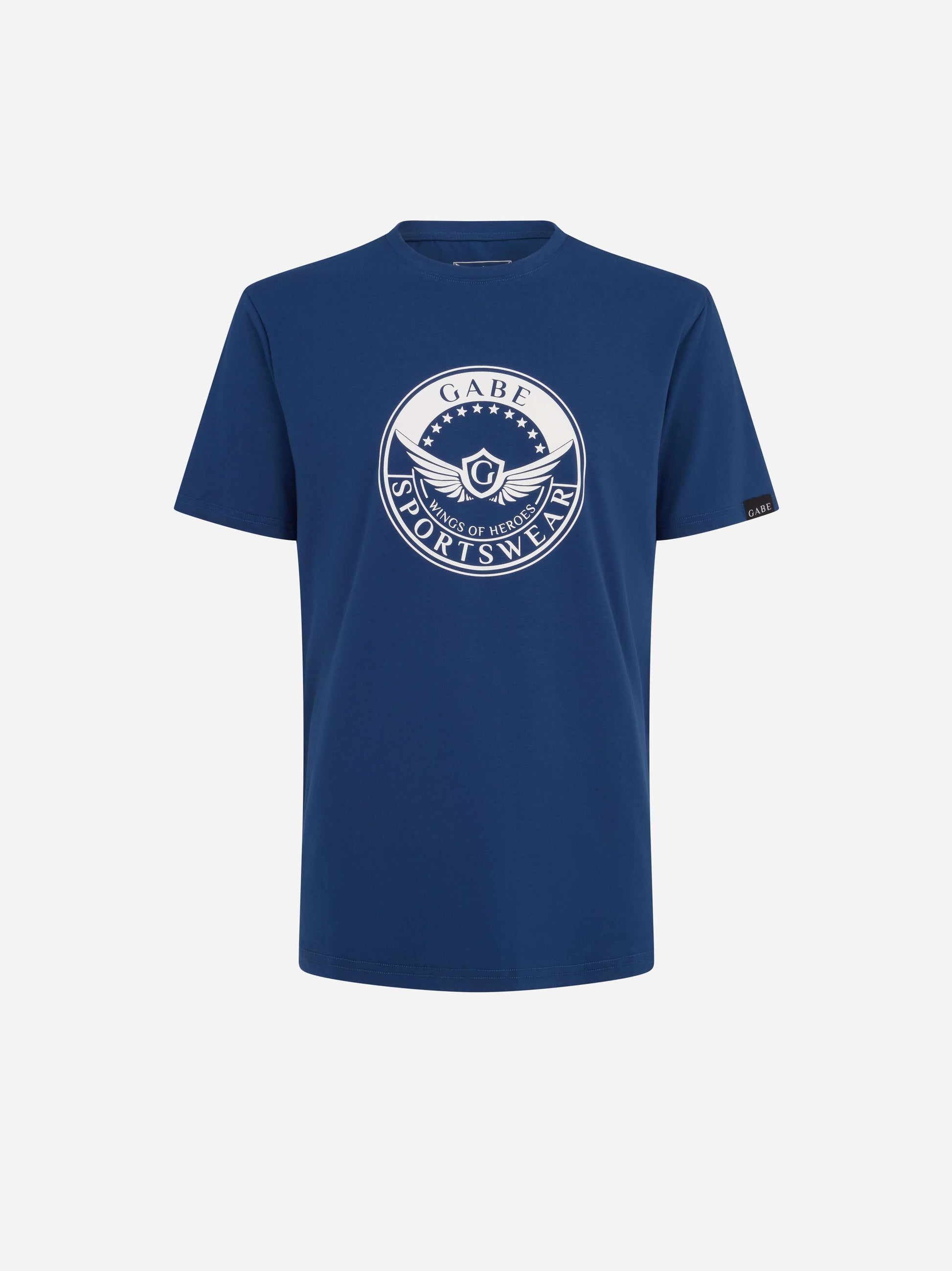 Gabe Badge T-shirt Navy Front