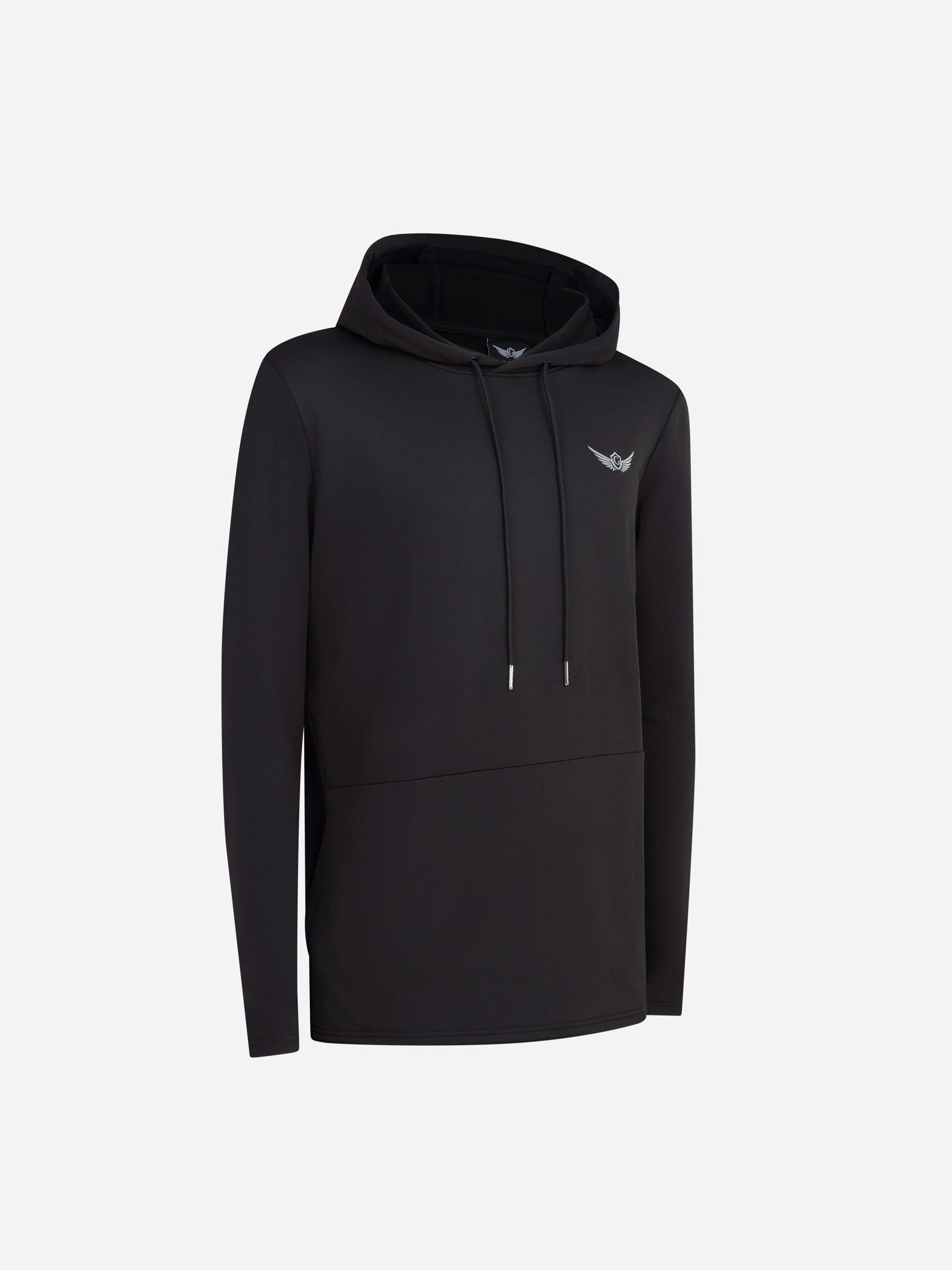 Gabe Crest Hoody Black Angle