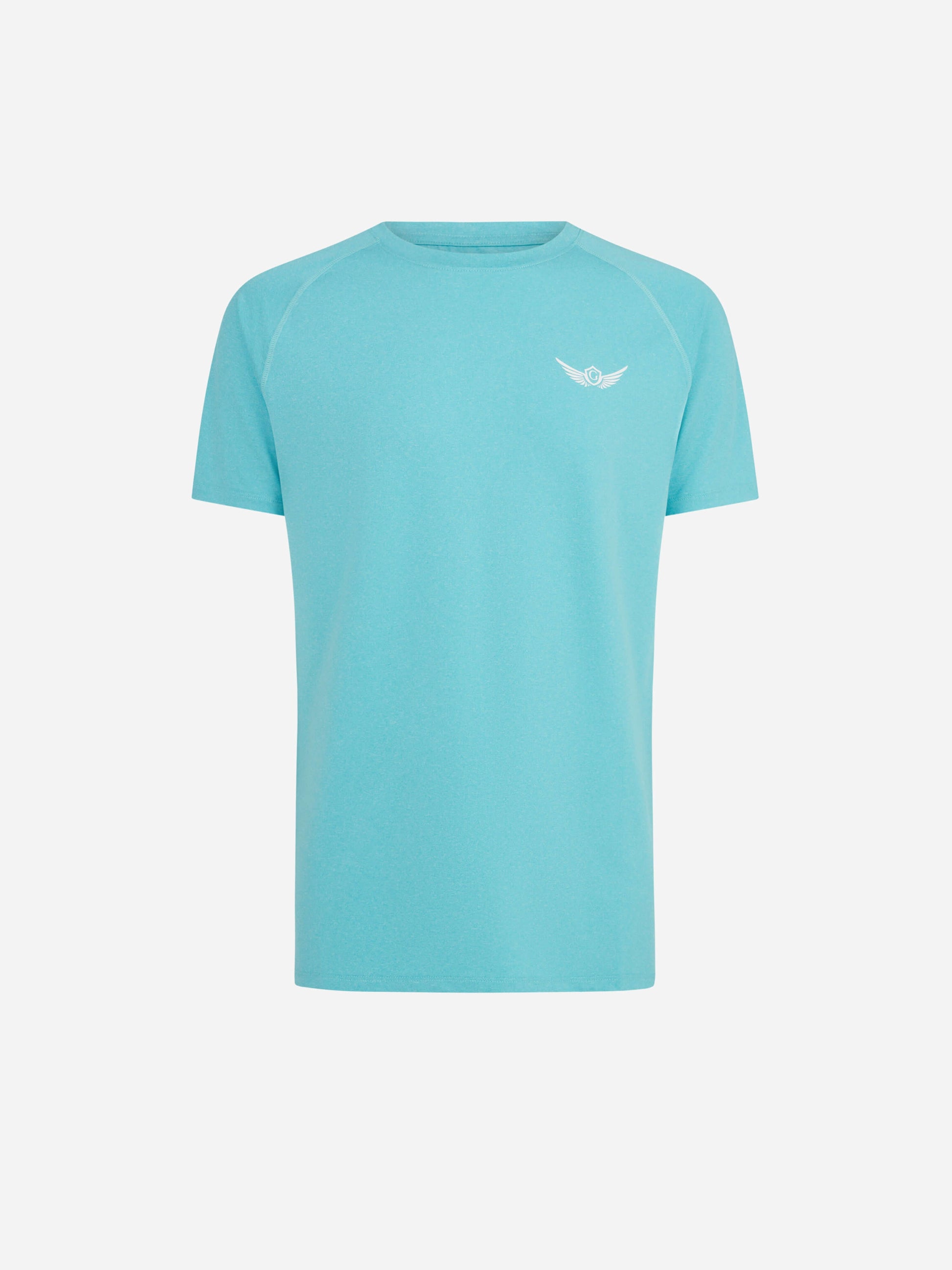 Gabe Crest T-shirt Aqua Front