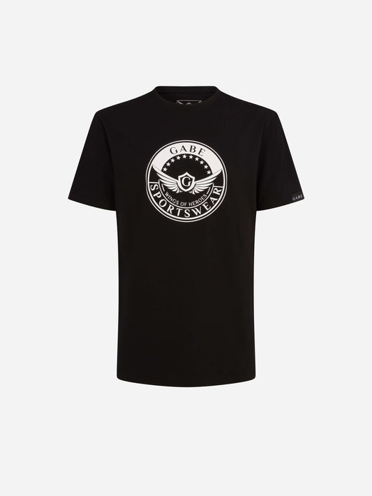 Gabe Badge T-shirt Black Front