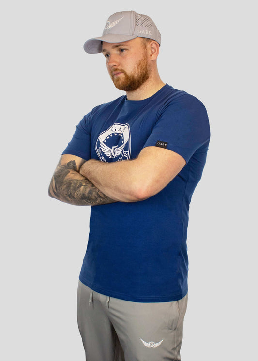 Gabe Badge T-shirt Navy 1