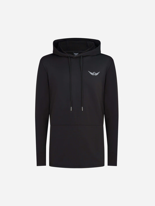 Gabe Crest Hoody Black Front